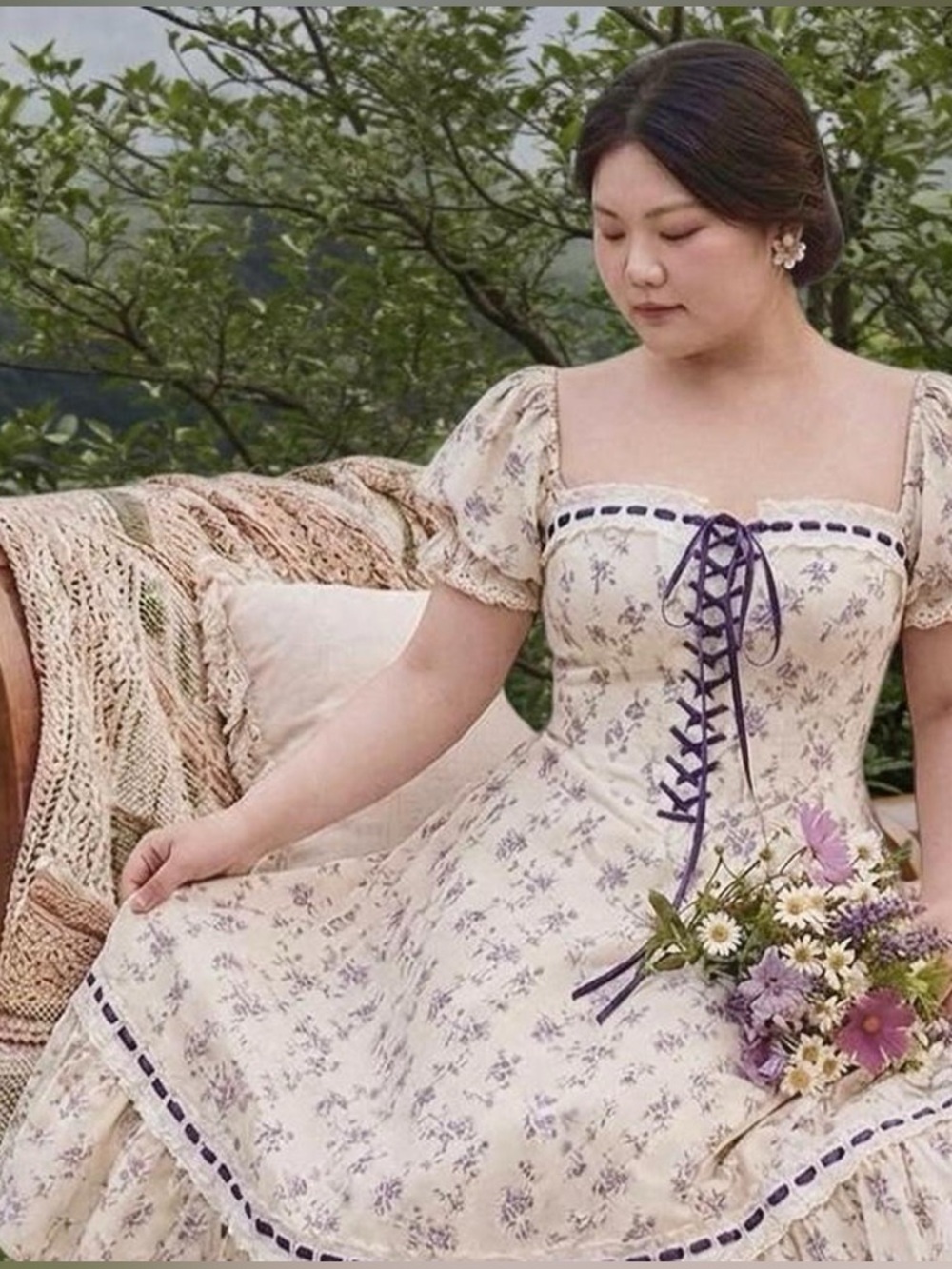 Lacemade Curve & Plus Petrea Volubilis Corset Dress 3X